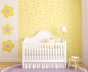 img 1 attached to 🎨 Innovative Stencils Polka Dot Wall Decals: Fun and Easy Peel and Stick Circle Stickers for Nursery and Kids Room Decor