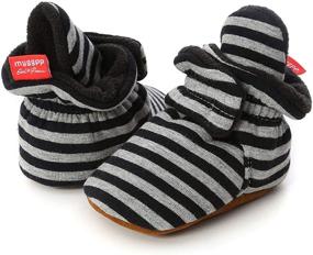 img 2 attached to Booties Newborn Slippers Non Skid Toddler Boys' Shoes ~ Boots