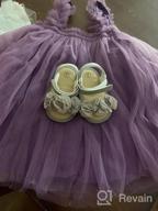 img 1 attached to COSANKIM Infant Baby Girls Summer Sandals With Flower Soft Sole Newborn Toddler First Walker Crib Dress Shoes review by Angie Baker