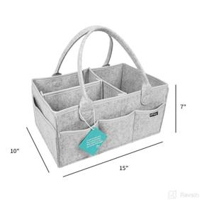 img 3 attached to 👶 HIFELTY Diaper Caddy Organizer: Portable Nursery Essentials Storage Bin for Changing Table - Ideal Gift for Infant to Toddler Boy Girl