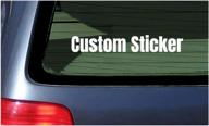 create custom hashtag stickers and vinyl car decals with personalized text and designs logo