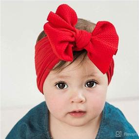 img 3 attached to 🎀 Byeca Baby Girl Nylon Headbands: Newborn Infant Toddler Hairbands, Bows, and Hair Accessories, Multicoloured (Large)