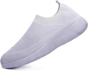 img 2 attached to AKINGIO Women's Breathable Fitness Athletic Fashion Sneakers