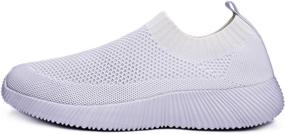 img 1 attached to AKINGIO Women's Breathable Fitness Athletic Fashion Sneakers