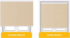 img 1 attached to Cellular Blinds Cordless Shades For Windows Single Cell Shade - Provide Privacy And Filters Light - 29 X 64 Inch, Ivory Beige(Light Filtering)