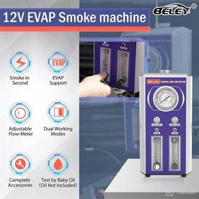 img 3 attached to BELEY Automotive EVAP Leak Detector: 12V Master Smoke Tester for Efficient EVAP Intake Pipe Fuel System Testing