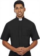 👕 clergy shirt with short sleeves and collar logo