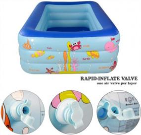 img 1 attached to Get Ready For Summer Fun With Our Inflatable Ocean World Kiddie Pool!