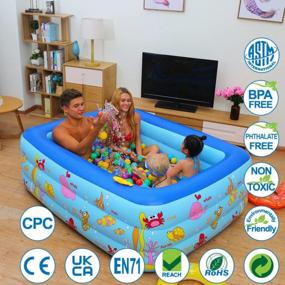 img 3 attached to Приготовьтесь к летнему веселью с нашим надувным детским бассейном Ocean World!
