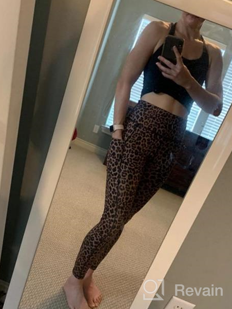 img 1 attached to Stay Comfortable And Chic With OUGES High-Waist Yoga Pants With Pockets review by Brittney Stone