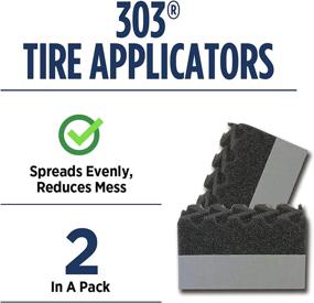 img 3 attached to 🔵 303 Products Tire Shine/Tire Dressing Applicator Pads - Superior Product Application, Reduce Mess - 2 Pack (39025), Gray