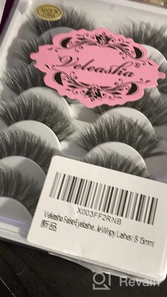 img 1 attached to 6 Pairs Natural Look 3D False Eyelashes - Veleasha Manga Lashes Wispy & Lightweight Anime (9-13Mm) review by Rui Hanson