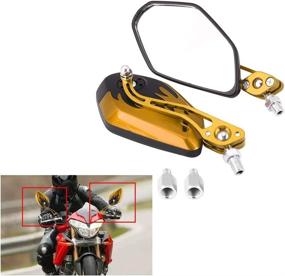 img 3 attached to Qiilu Replacement Motorcycle Rearview Mirror Motorcycle & Powersports