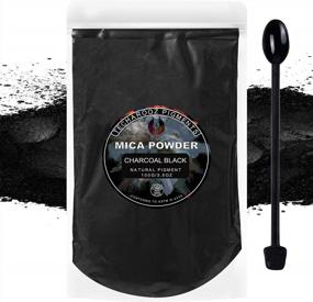 img 4 attached to TECHAROOZ Charcoal Black Mica Powder 100G/3.5Oz - Sealed Bag For Epoxy Resin, Lip Gloss, Nails, Slime & More! 2 Tone Color Pigment Powder Ideal For Bath Bombs, Soap Making & Polymer Clay