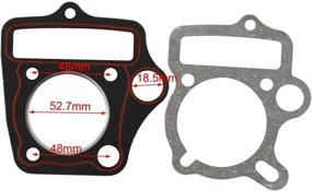 img 1 attached to GOOFIT Cylinder Gasket Replacement For 70Cc 90Cc Roketa Kazuma Horizontal Engine ATV Dirt Bike Go Kart