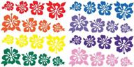hawaii-inspired hibiscus flower variety pack: perfect for diy lei-making and decorating! logo