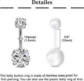 img 2 attached to QWALIT Belly Button Piercing Kit: Complete Body Piercing Kit For All Piercings!