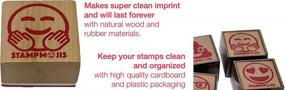 img 2 attached to Stampmojis Individual Emoji Stamp - Hug Stamp - Fun Teacher Stamps, Stamps For Kids, Cute Emoji Gifts
