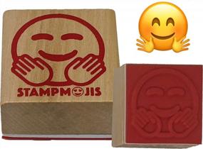 img 4 attached to Stampmojis Individual Emoji Stamp - Hug Stamp - забавные марки для учителей, марки для детей, милые подарки с эмодзи
