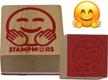 stampmojis individual emoji stamp - hug stamp - fun teacher stamps, stamps for kids, cute emoji gifts logo