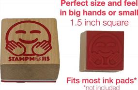 img 3 attached to Stampmojis Individual Emoji Stamp - Hug Stamp - Fun Teacher Stamps, Stamps For Kids, Cute Emoji Gifts