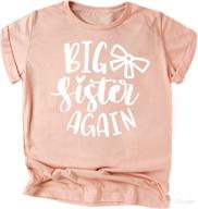 🎀 olive loves apple big sister bow - sibling announcement shirts for baby and toddler girls - matching sibling outfits логотип