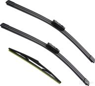 🚘 set of 3 oem windshield window wiper blades for mazda cx-5 cx-9 02/2017-2021 - factory replacement blades - 24"/18"/14 logo