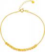 radiant 18k solid gold bracelets for women & girls - exquisite real gold chain bracelet - model 613 logo