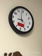img 1 attached to 12" Metal Quartz LED Wall Clock W/ Light Sensor, Adjustable Brightness & Silent Sweep Second Hand review by Jeff Richardson