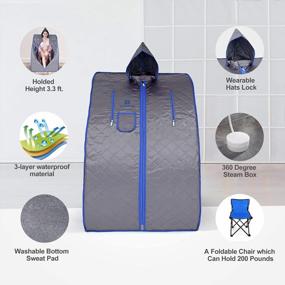 img 2 attached to Relax And Refresh Yourself At Home With The COSVALVE Portable Sauna And Steam Spa Tent
