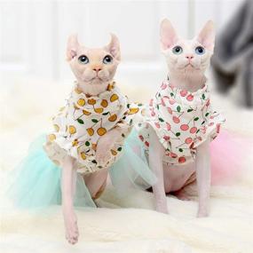 img 3 attached to 💨 Breathable Bonaweite Hairless Cats T-Shirt: Vest Shirts for Sphynx, Cornish Rex, Devon Rex, and Peterbald Cats