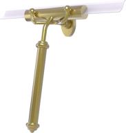allied brass smooth 🚿 handle shower squeegee sq-20-sbr, satin brass logo