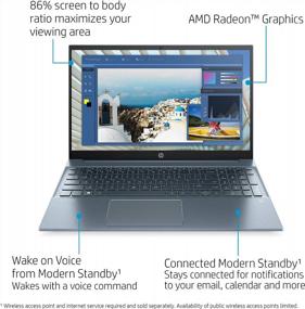 img 1 attached to 💻 HP Pavilion 15.6" FHD Laptop Ryzen 5 4500U 8GB RAM 512GB SSD Windows 10 Horizon Blue - 2020 Model