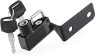 motorcycle helmet lock anti-theft security locks compatible with 125/250/390 2017-newer - black logo