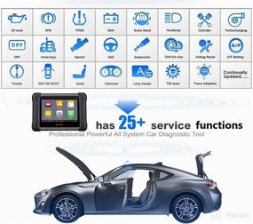 img 1 attached to 🚗 Autel Maxicheck MX-808: Advanced Automotive OBD2 Scanner with Free Screen Protector - All System Diagnostics & Immobilizer, MK808BT Cable Version, Oil Reset/EPB/BMS/SAS/TPMS