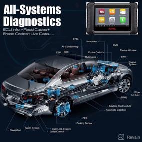 img 2 attached to 🚗 Autel Maxicheck MX-808: Advanced Automotive OBD2 Scanner with Free Screen Protector - All System Diagnostics & Immobilizer, MK808BT Cable Version, Oil Reset/EPB/BMS/SAS/TPMS