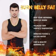 men's hot neoprene sauna tank top with zipper - gowhods waist trainer sweat vest for gym workout suit logo