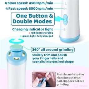 img 1 attached to 👶 Baby Nail File: 16-in-1 Electric Nail Trimmer Set with Rechargeable Filer, Clippers & LED Light - Safe Manicure Kit for Infant, Kids, and Women