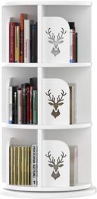img 4 attached to Enhance Organization And Creativity With FSIGOM'S 360° Rotating Children'S Bookshelf - Multifunctional Storage Solution For Any Space!