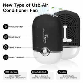 img 3 attached to Rechargeable Handheld Eyelash Fan With Built-In Sponge For Extension Application, MISMXC Mini Fan & Lash Dryer