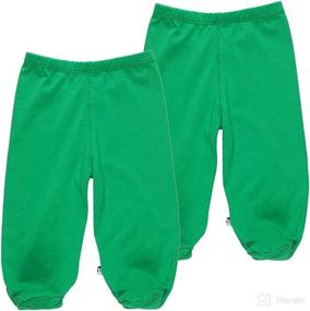 img 1 attached to 👶 Брюки-ползунки Babysoy Comfy Basic, унисекс, 2 шт.: Мягкая и стильная одежда для вашего малыша-счастья!