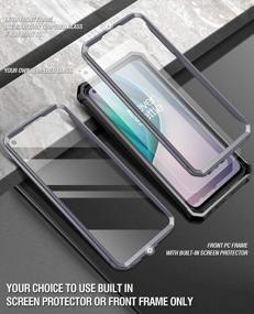 img 1 attached to Protect Your OnePlus Nord N10 5G With The Poetic Guardian Series Case: Full-Body Hybrid Bumper Cover With Shockproof Design And Built-In-Screen Protector In Sleek Black