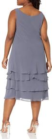 img 1 attached to S L Fashions Womens Embellished Chiffon Women's Clothing ~ Dresses