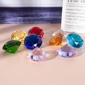img 1 attached to 50Mm Crystal Faceted Diamond Paperweight - Perfect Wedding Favor Or Home Decor!