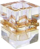 amlong crystal amber pen holder for a stylish and organized desk logo