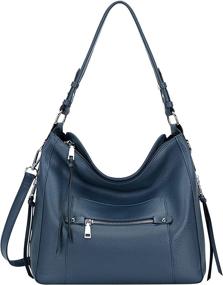 img 4 attached to 👜 Stylish Hobo Shoulder Bag: O171E Black Women's Handbags & Wallets - Versatile Crossbody Option