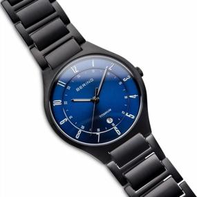 img 1 attached to BERING Unisex Analog Quartz Classic Collection Watch With Calfskin Leather Strap & Sapphire Crystal