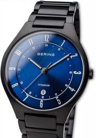 img 3 attached to BERING Unisex Analog Quartz Classic Collection Watch With Calfskin Leather Strap & Sapphire Crystal