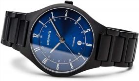 img 2 attached to BERING Unisex Analog Quartz Classic Collection Watch With Calfskin Leather Strap & Sapphire Crystal