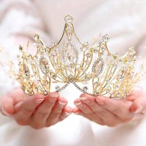img 4 attached to Shine On Your Wedding Day With Nicute'S Glamorous Bridal Crowns And Tiaras
